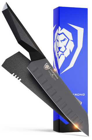 Santoku Knife 7" Shadow Black Series NSF Certified Dalstrong