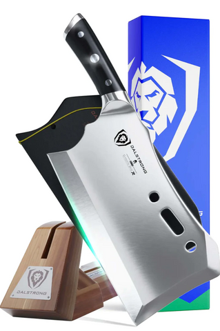 Meat Cleaver 9" with Stand Obliterator | Gladiator Series R | NSF Certified | Dalstrong