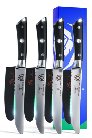 4-Piece Serrated Steak Knife Set Gladiator Series | NSF Certified | Dalstrong