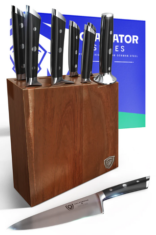 8-Piece Knife Block Set Gladiator Series | Knives NSF Certified | Dalstrong