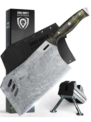 Cleaver Knife with Stand Obliterator | Call of Duty © Edition | EXCLUSIVE COLLECTOR SET | Dalstrong