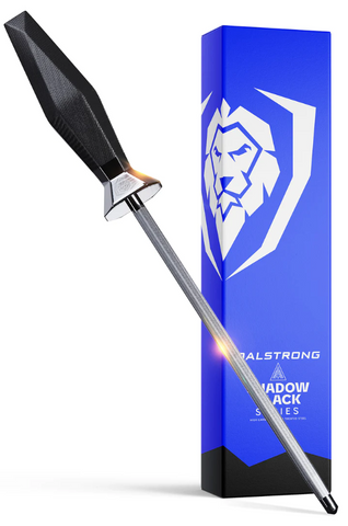 Honing Steel 9" Shadow Black Series | NSF Certified | Dalstrong