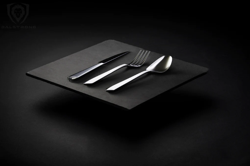 Japanese Style Fine Dining Stainless Steel Cutlery (Matte Black