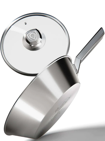 9" Frying Pan & Skillet Silver Oberon Series Dalstrong