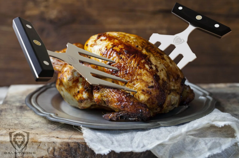 Meat Claws Bbq Bear Claws Pulled Pork Chicken Shredder Claws Kitchen Claws  With Wood Handle For Carving Turkey, Chicken Or Cooking On Barbecue, Grill