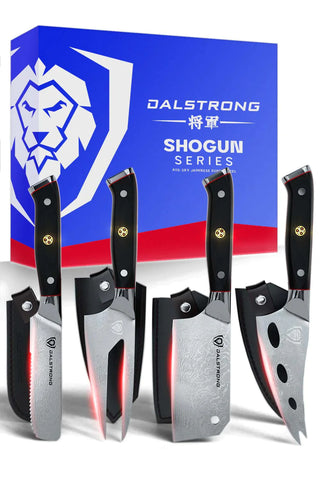 4-Piece Cheese Knife Set | Shogun Series ELITE | NSF Certified | Dalstrong