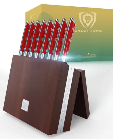 8-Piece Steak Knife Set with Storage Block | Gladiator Series | Dalstrong