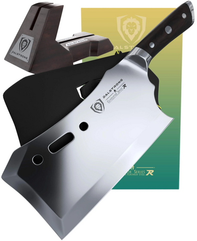 Meat Cleaver 9" with Stand | Obliterator | Gladiator Series R | NSF Certified | Dalstrong ©