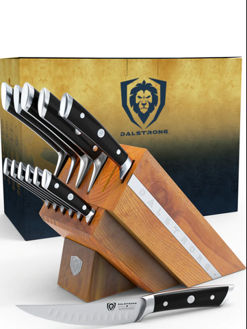 14 Piece Modular Steak Knife Set, Black ABS
