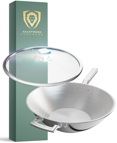 12" Frying Pan Wok | Silver | Oberon Series | Dalstrong 