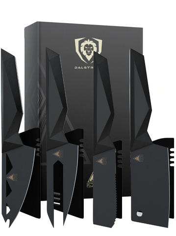 4-Piece Cheese Knife Set | Shadow Black Series | NSF Certified | Dalstrong