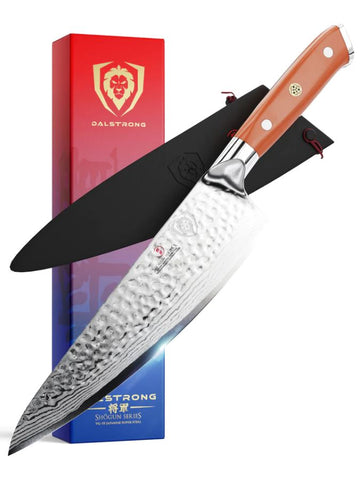 Chef Knife 8" Flame Orange ABS Handle | Shogun Series X | Dalstrong