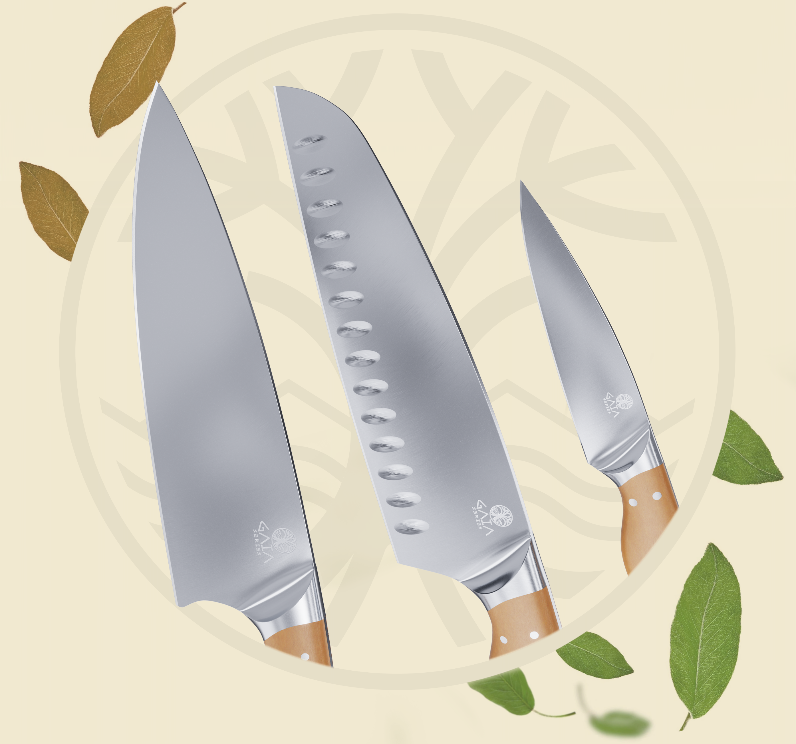  Dalstrong 3 Piece Knife Set - Gaia Series - Chef Knife, Santoku  Knife, Paring Knife - High-Density Wood Fiber Handle - Sustainable and  Eco-friendly Kitchen - Sheaths : Home & Kitchen