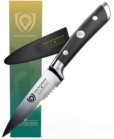 Serrated Paring Knife 3.75" | Gladiator Series | NSF Certified | Dalstrong ©