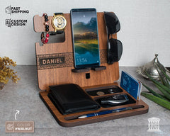  Personalized Docking Station Valentines Day gift for Him