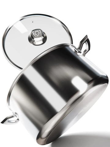 12 Quart Stock Pot Silver | Oberon Series