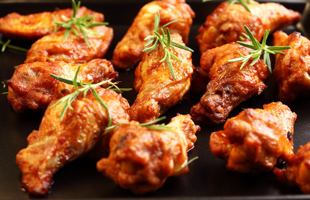 smoked wings with rosemary