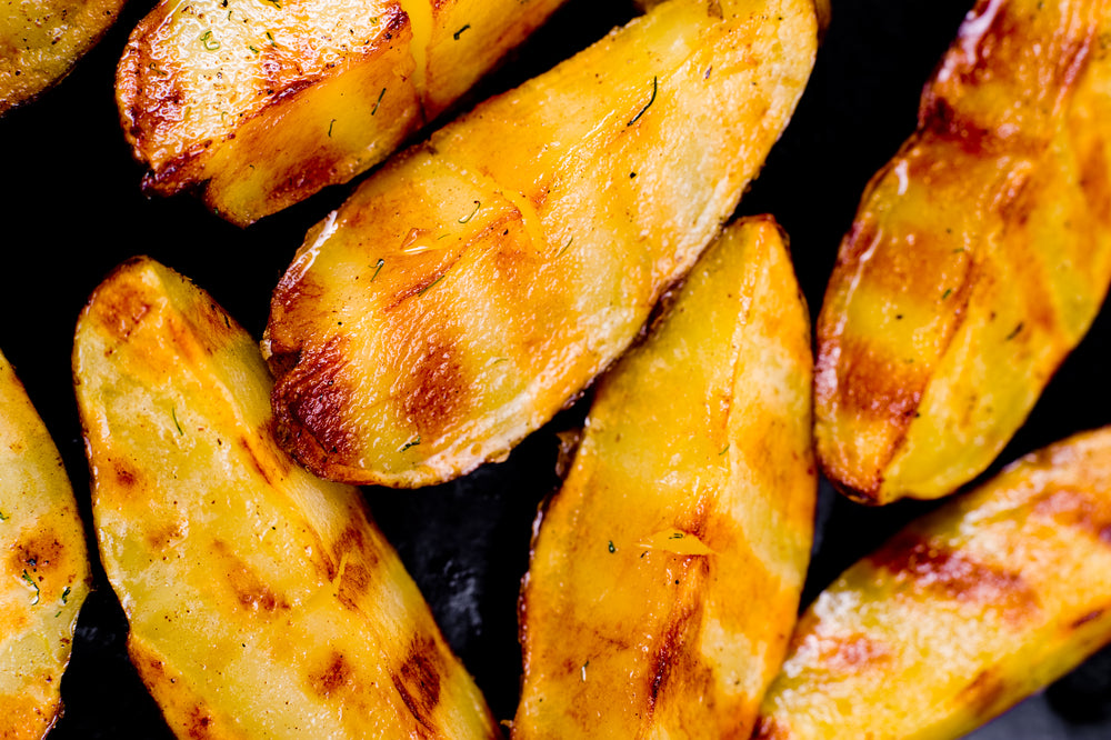 grilled potato wedges