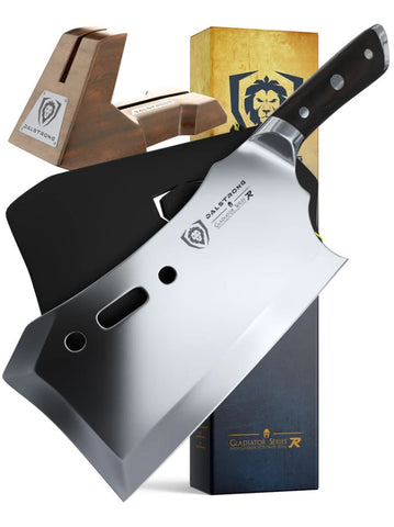 Meat Cleaver 9" with Stand | Obliterator | Gladiator Series R | NSF Certified | Dalstrong ©