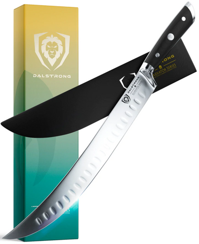Butcher's Breaking Cimiter Knife 10" Gladiator Series | NSF Certified | Dalstrong