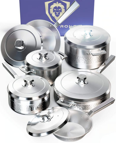 12-Piece Cookware Set Silver | Avalon Series | Dalstrong