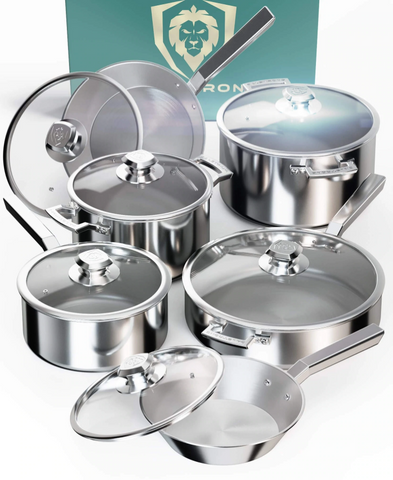 Vinod Stainless Steel Induction Friendly Master Chef Cookware Set- 2 Pie