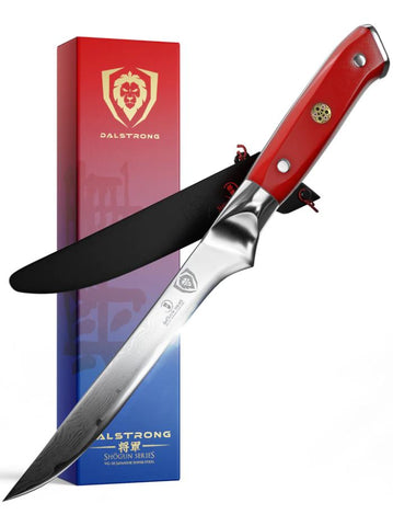 Boning Knife 6"Crimson Red ABS Handle | Shogun Series | Dalstrong