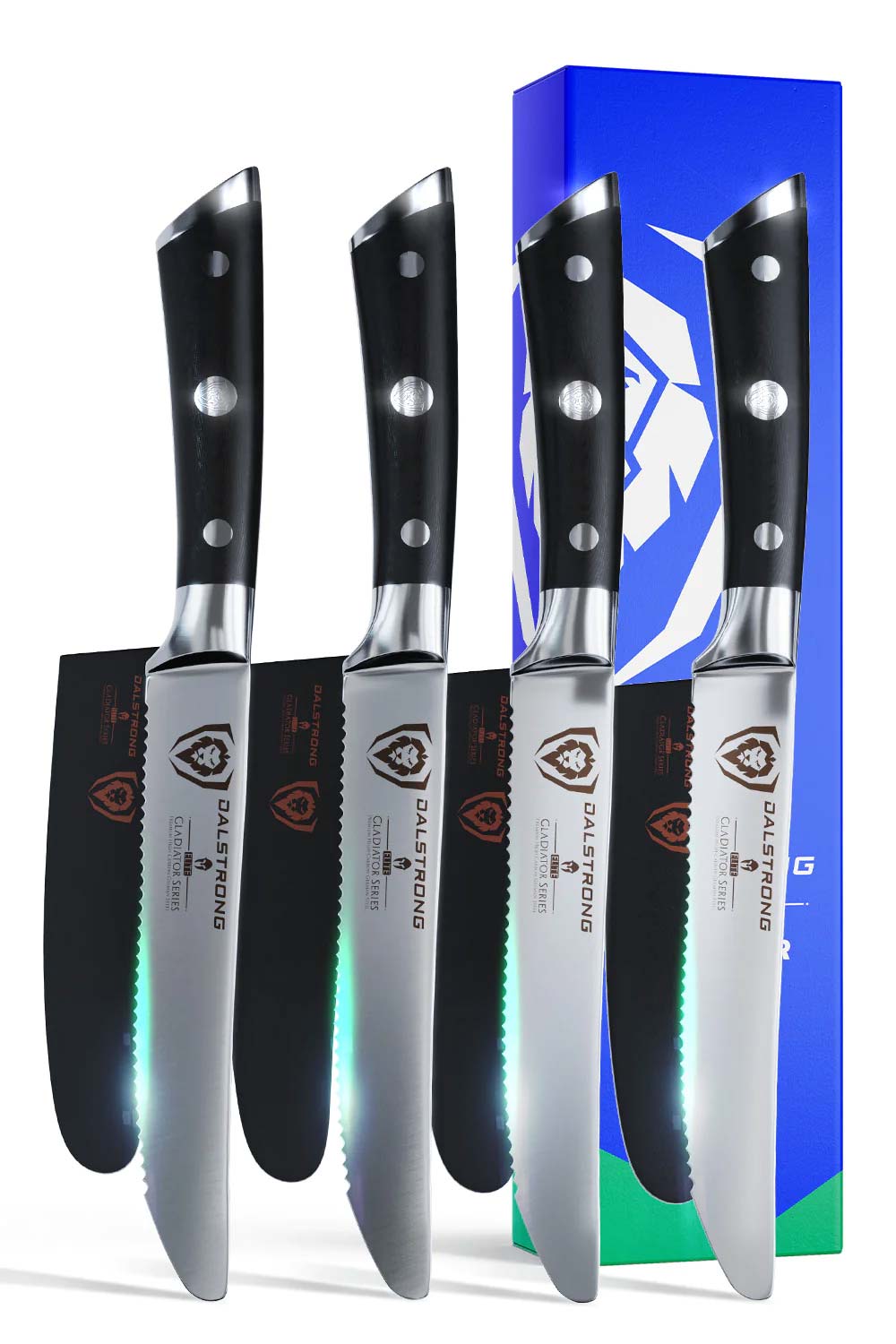 Dalstrong Steak Knives Set - Shogun Series - Japanese VG10 - Boxed - Sheaths