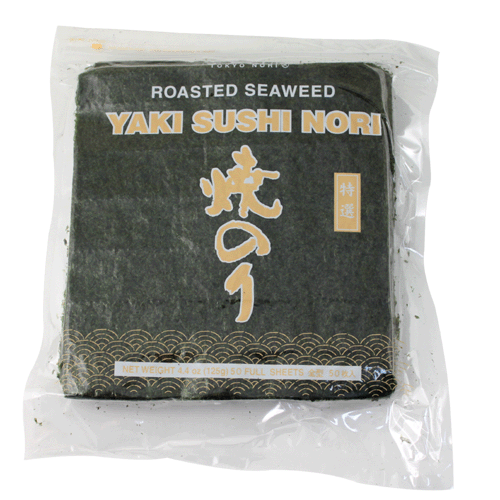 Yaki Sushi Nori Roasted Seaweed Yellow 500 Full Sheets