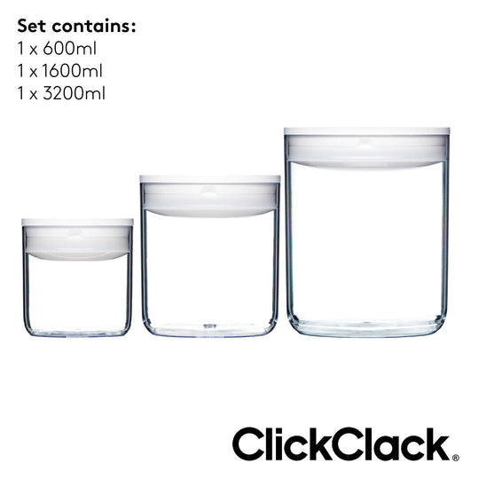 ClickClack Glass Food Storage