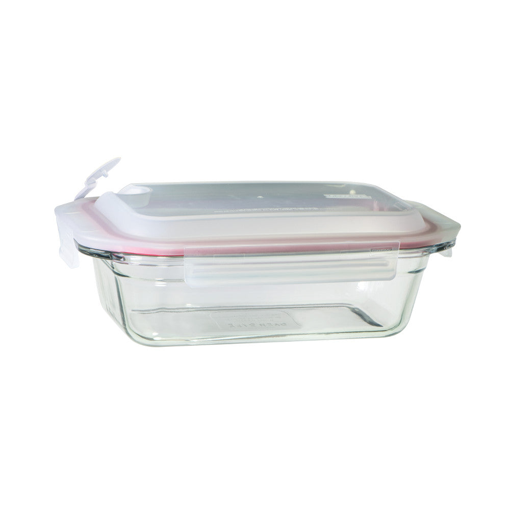 Glasslock Oven Safe Rectangular Loaf Baker with Air Cap Lid - 1750ml