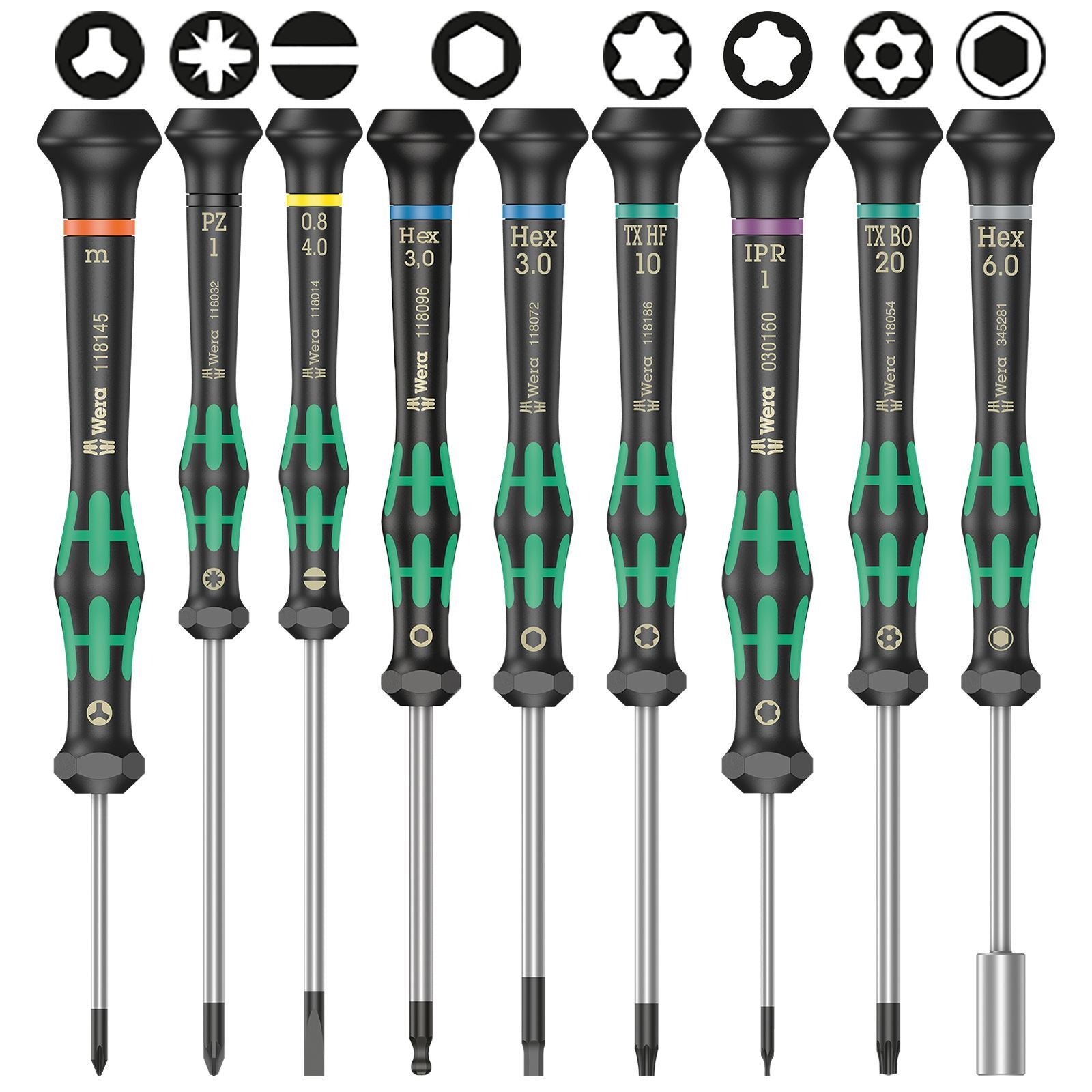 Wera Tools 030080 m x 40mm ESD Safe Microstix Precision Screwdriver