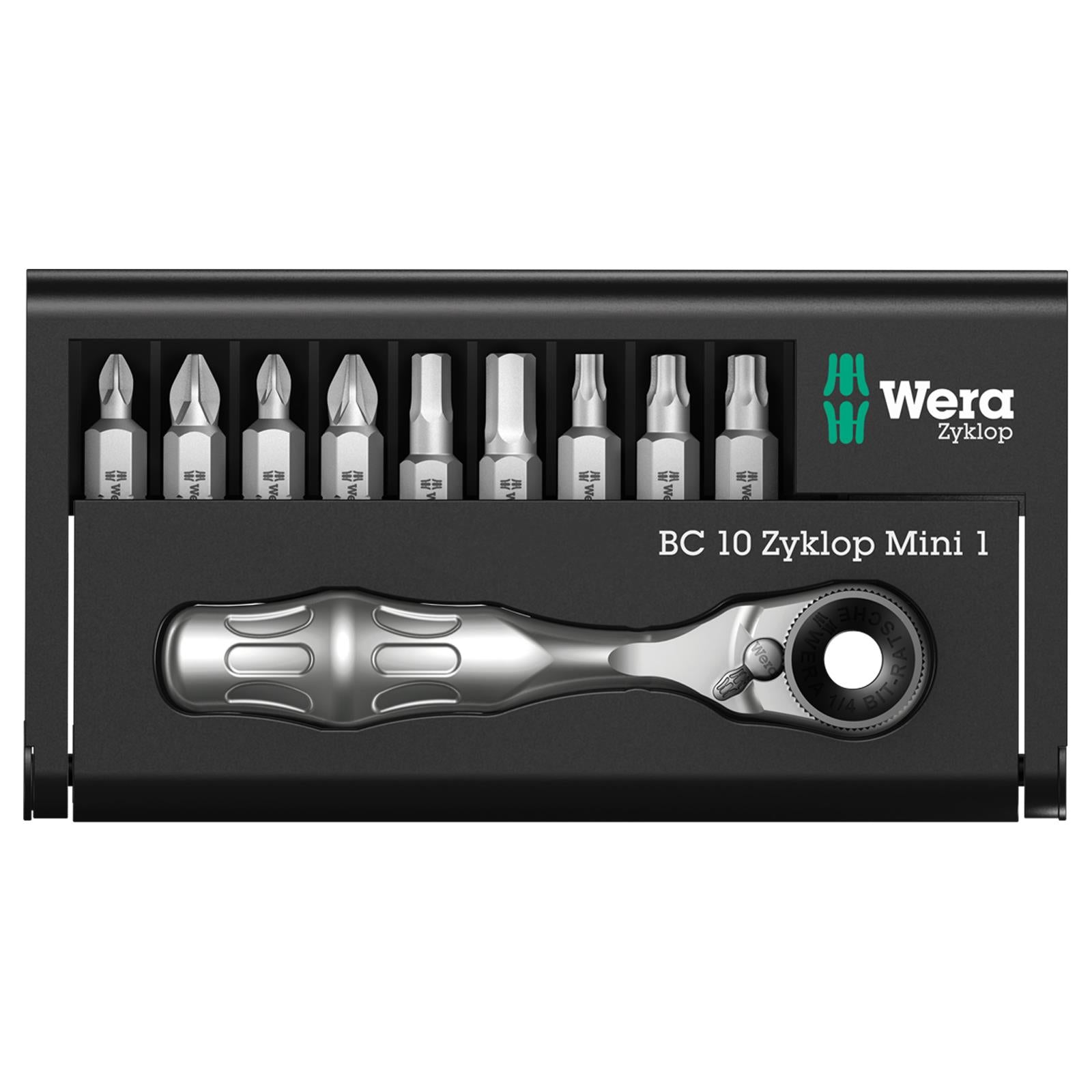 Wera 05051045001 Kraftform Kompakt Zyklop 1/4 in. Drive Ratchet Set  (26-Piece)