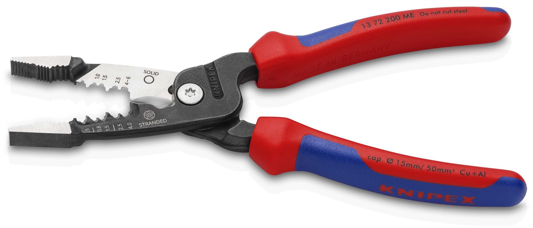 Knipex 1392200 Electrical Installation Pliers Cutting Pliers  Multifunctional Plier For Stripping and Crimping Wire