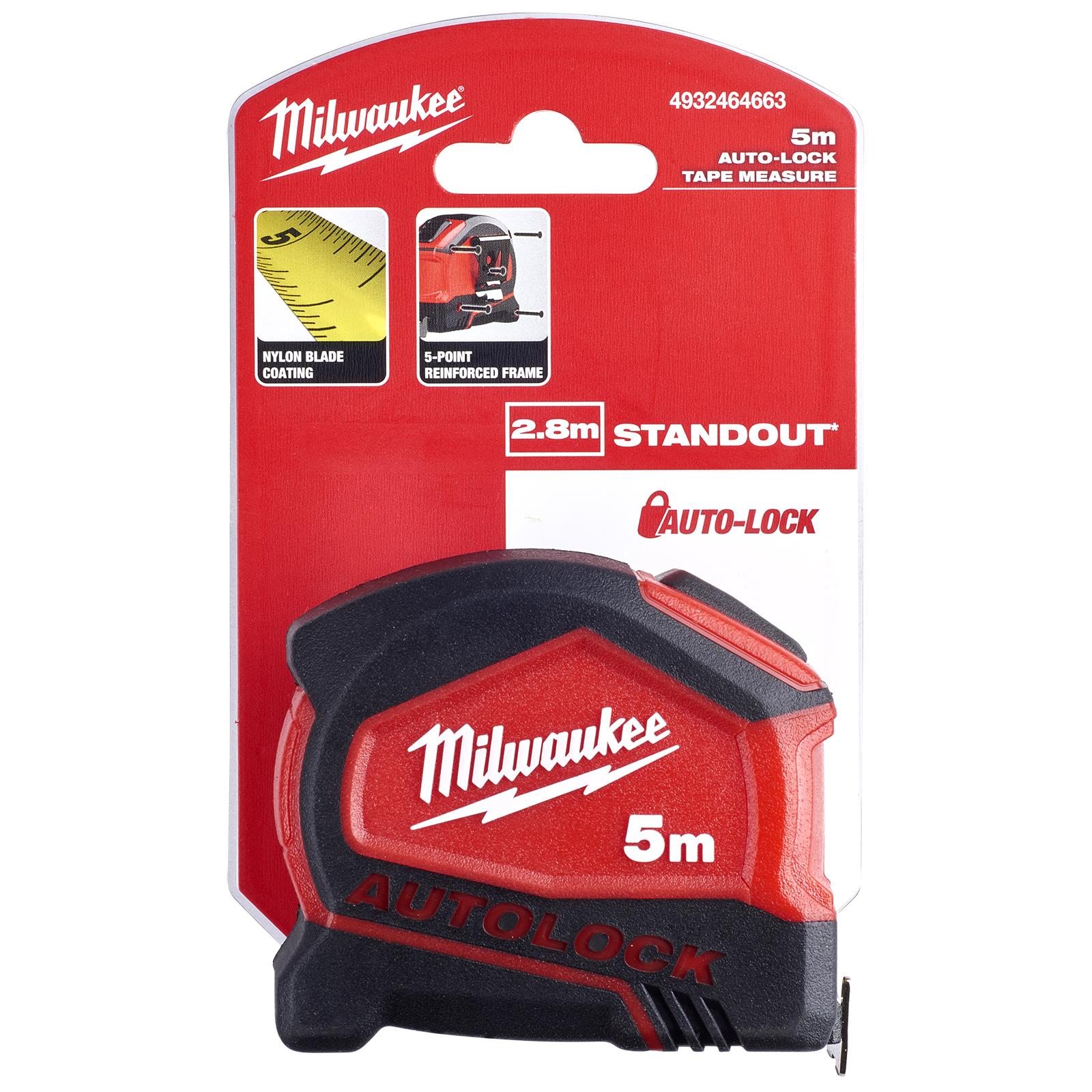 Milwaukee Tape Measure 5 M Serie Autolock Meter Band 5mt Auto-Lock