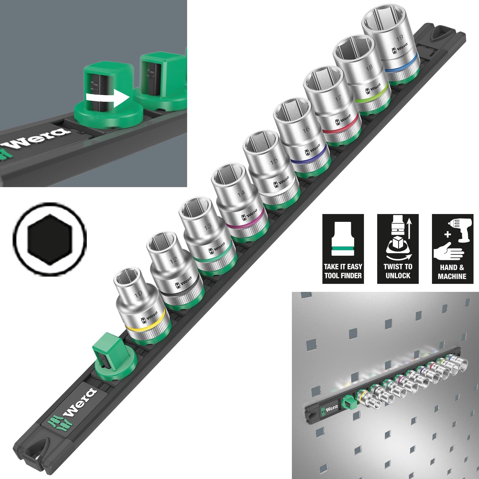 Wera Socket Adaptor Zyklop 1/4