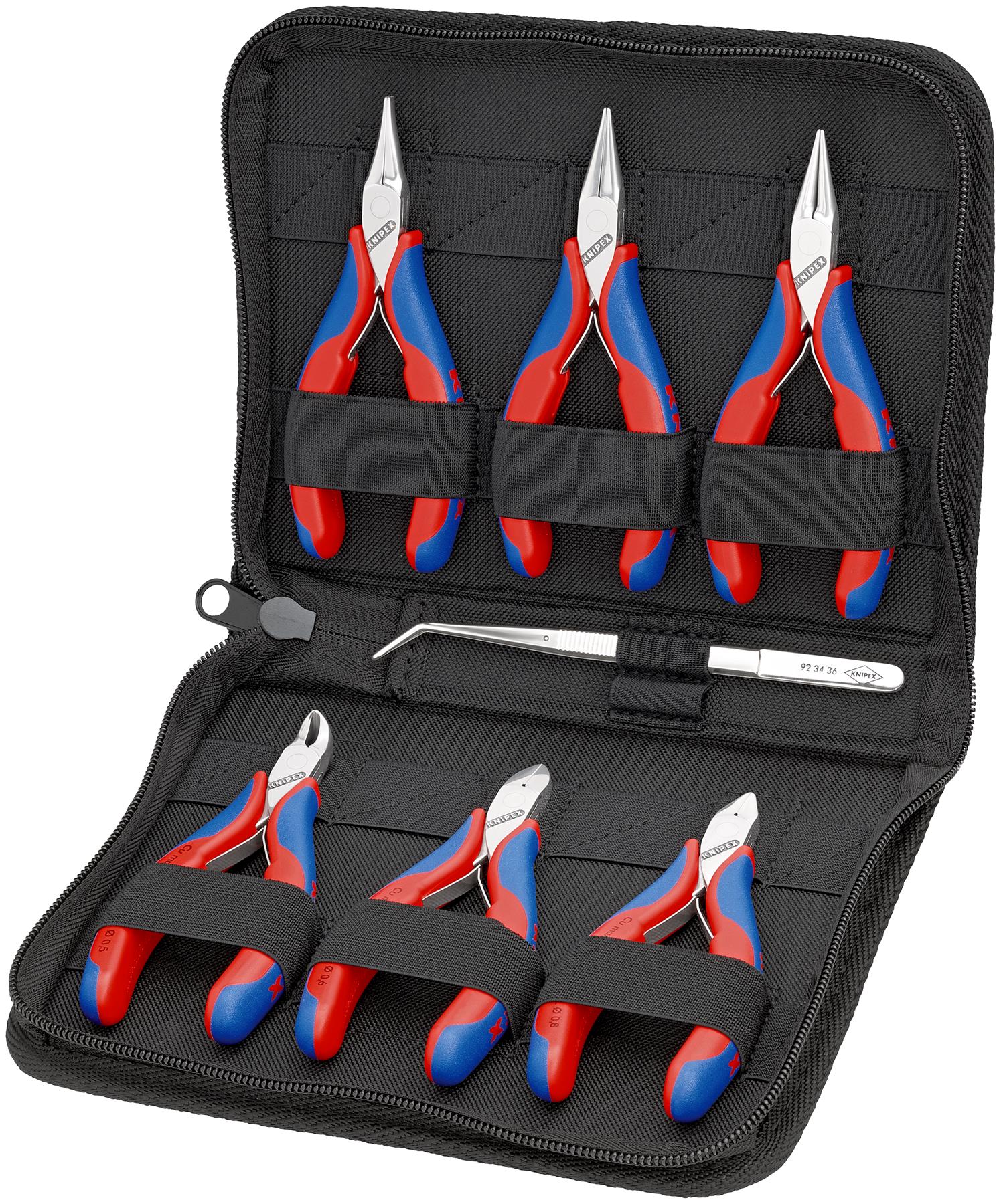 Knipex Electronics Pliers Set ESD in Case 6 Pieces for Precision Work