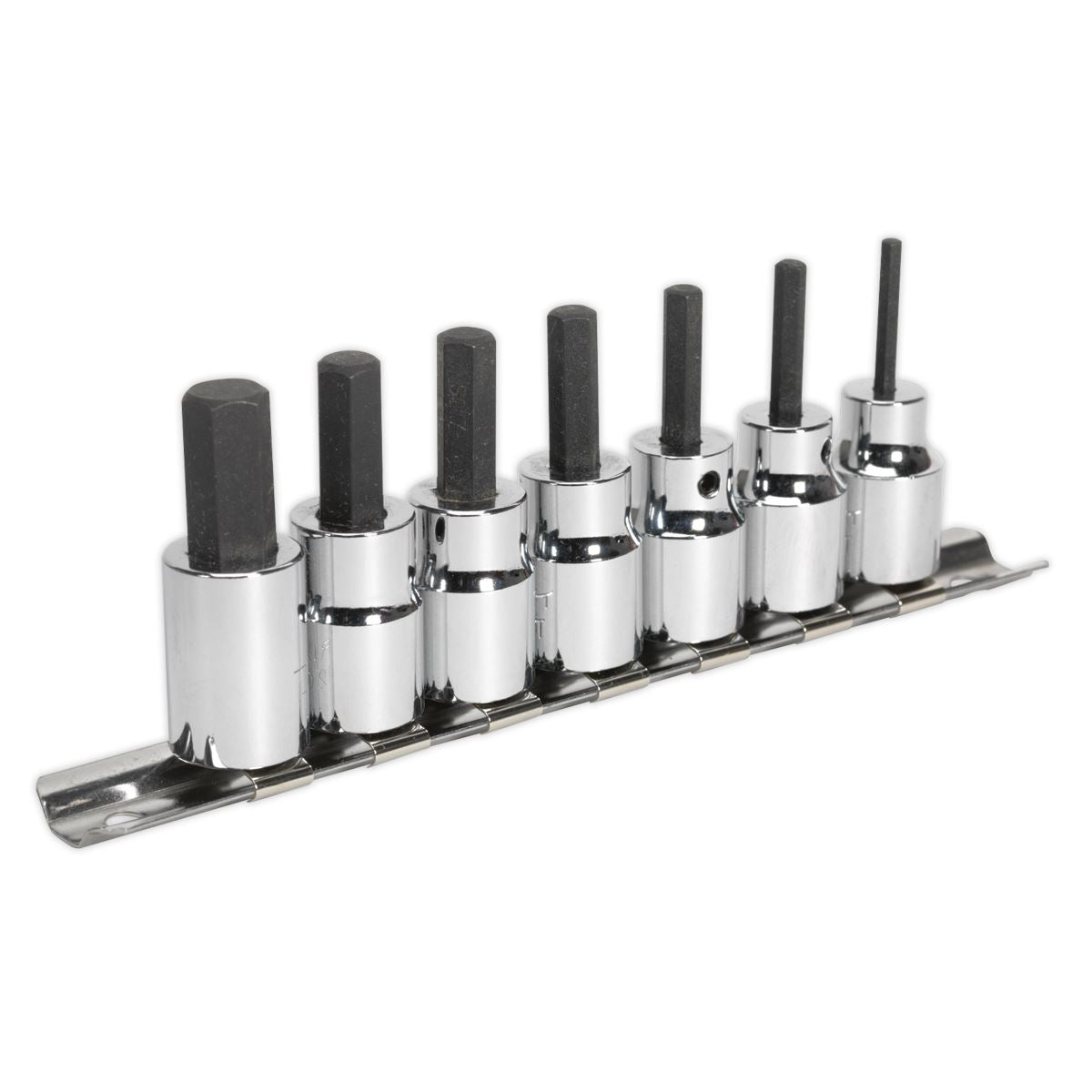 Sealey 9pc Hex Key Socket Bit Set 3/8 Sq