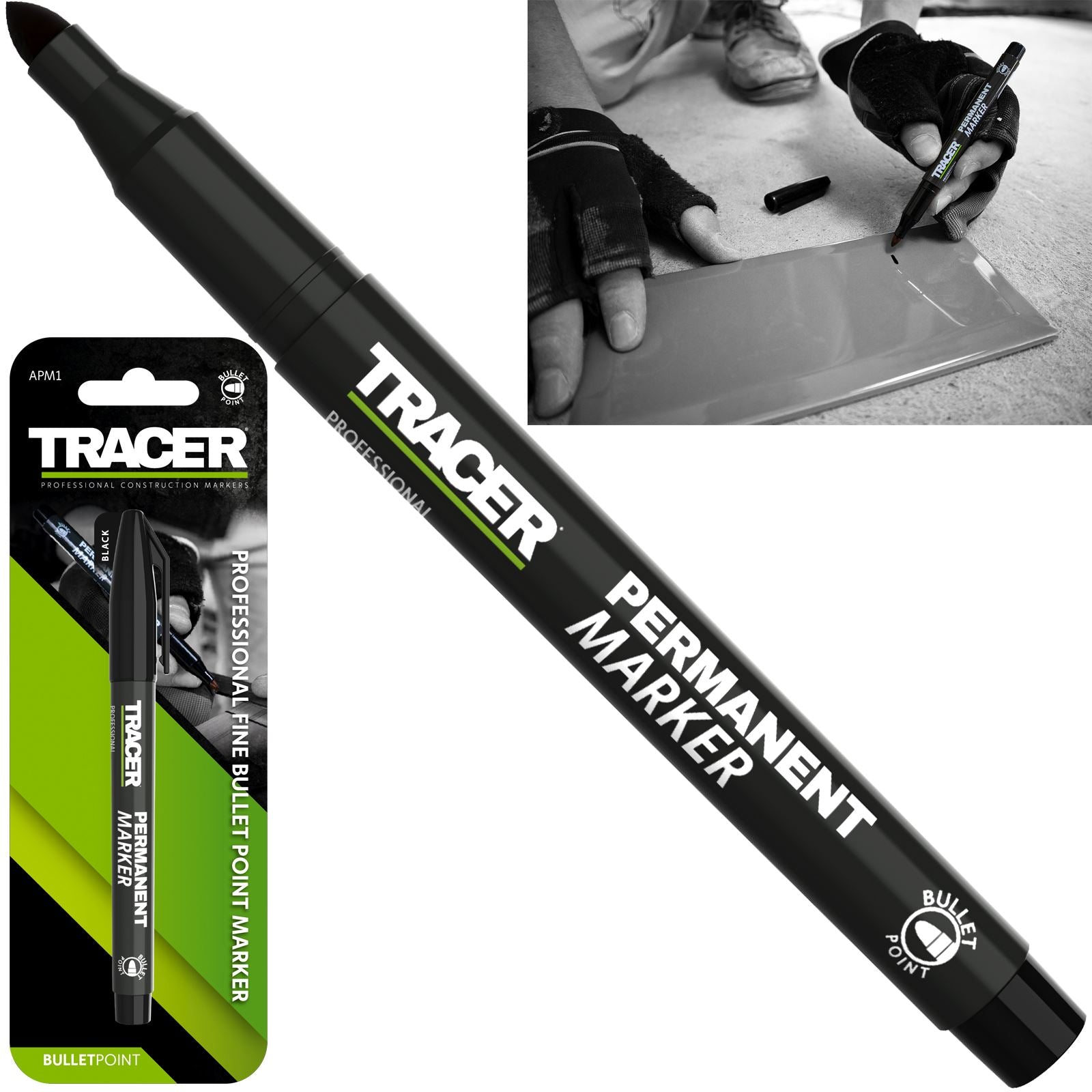  Tracer Deep Pencil Marker - Replacement Lead (6 Pack) - Site  Holsters - All In One Marking Kit - Built For Construction : Office Products