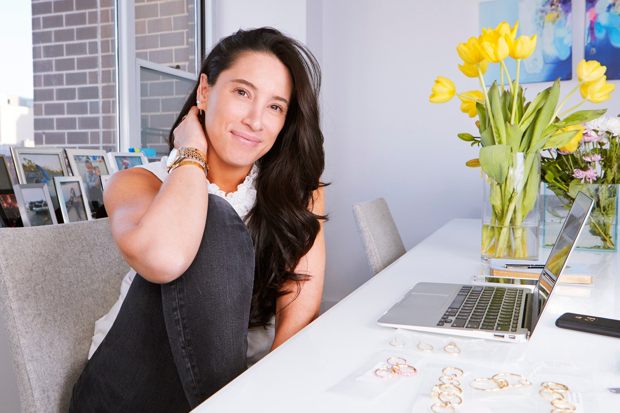 francesca simons jewelry pr what's in my jewelry box at table with yellow flowers