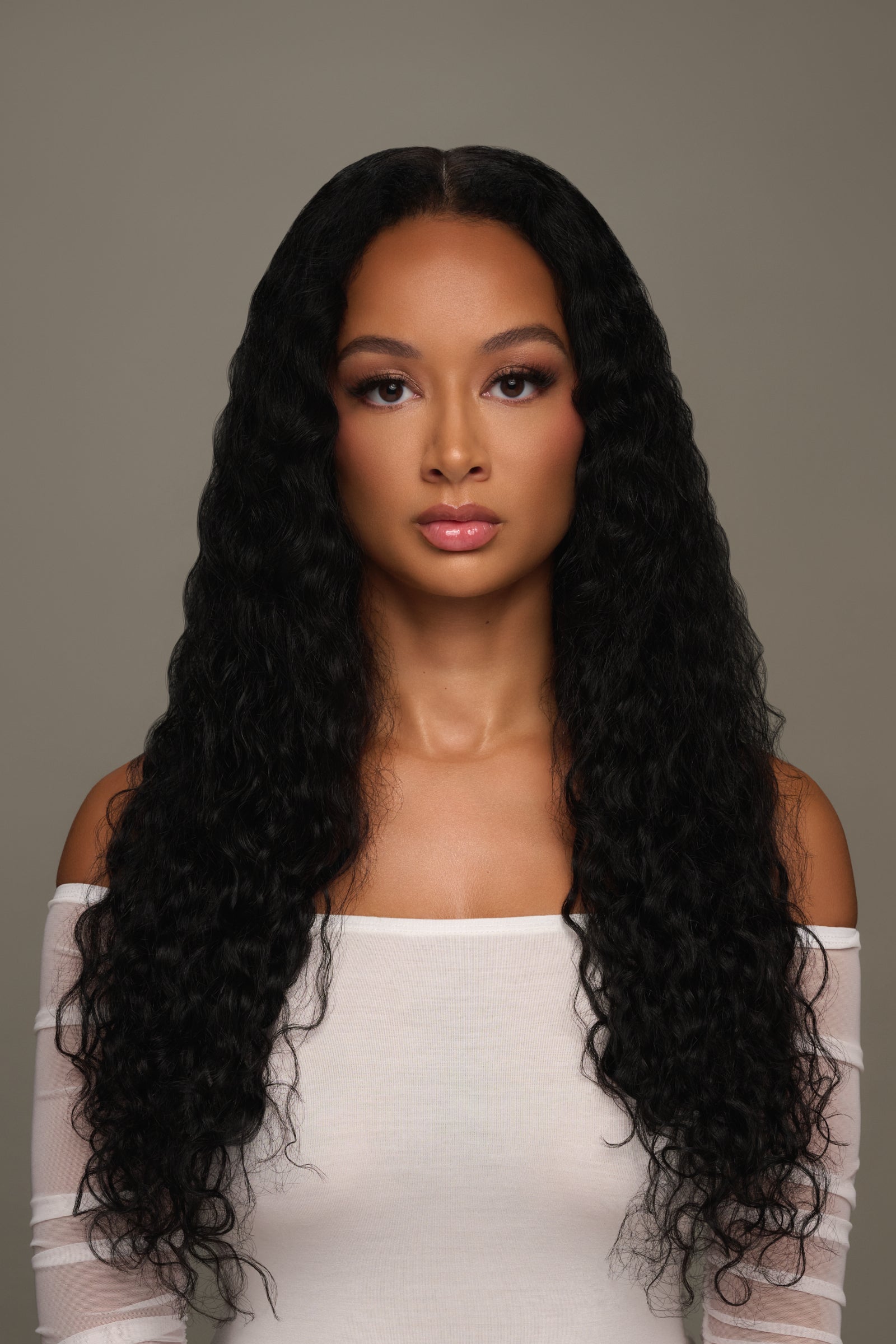 Draya Michele Wavy Curl Seamless Virgin Clip-in Extensions
