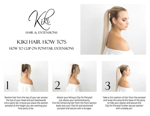 How To Apply A Clip On Ponytail