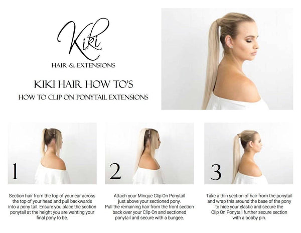 How To Apply A Clip On Ponytail