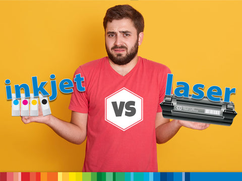Guy confused about difference between inkjet and laser cartridges