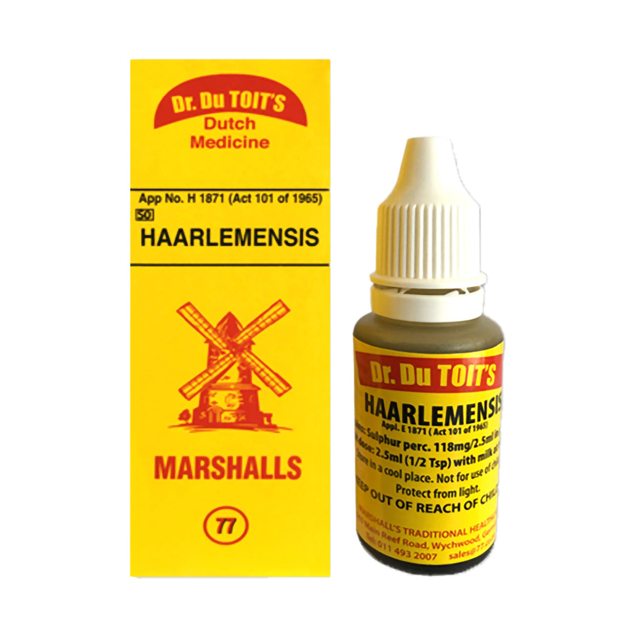 Dr Du Toit Haarlemensis 20ml Med365