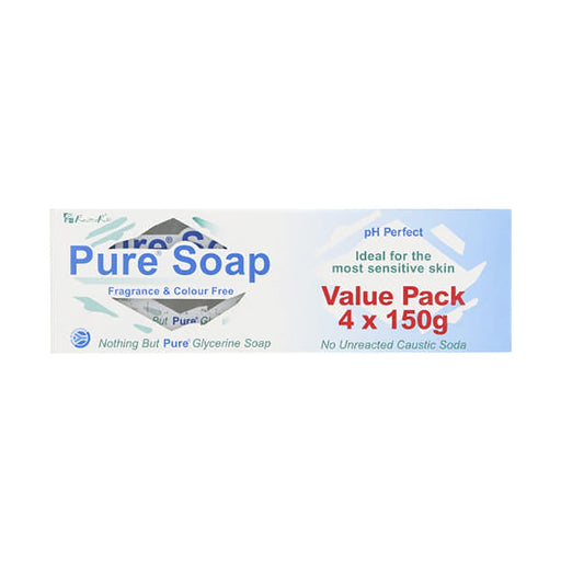 Pure Soap Fragrance & Colour Free Glycerine Soap 150g