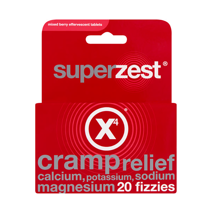 Superzest Cramp Relief Fizzy 20 Effervescent Tablets