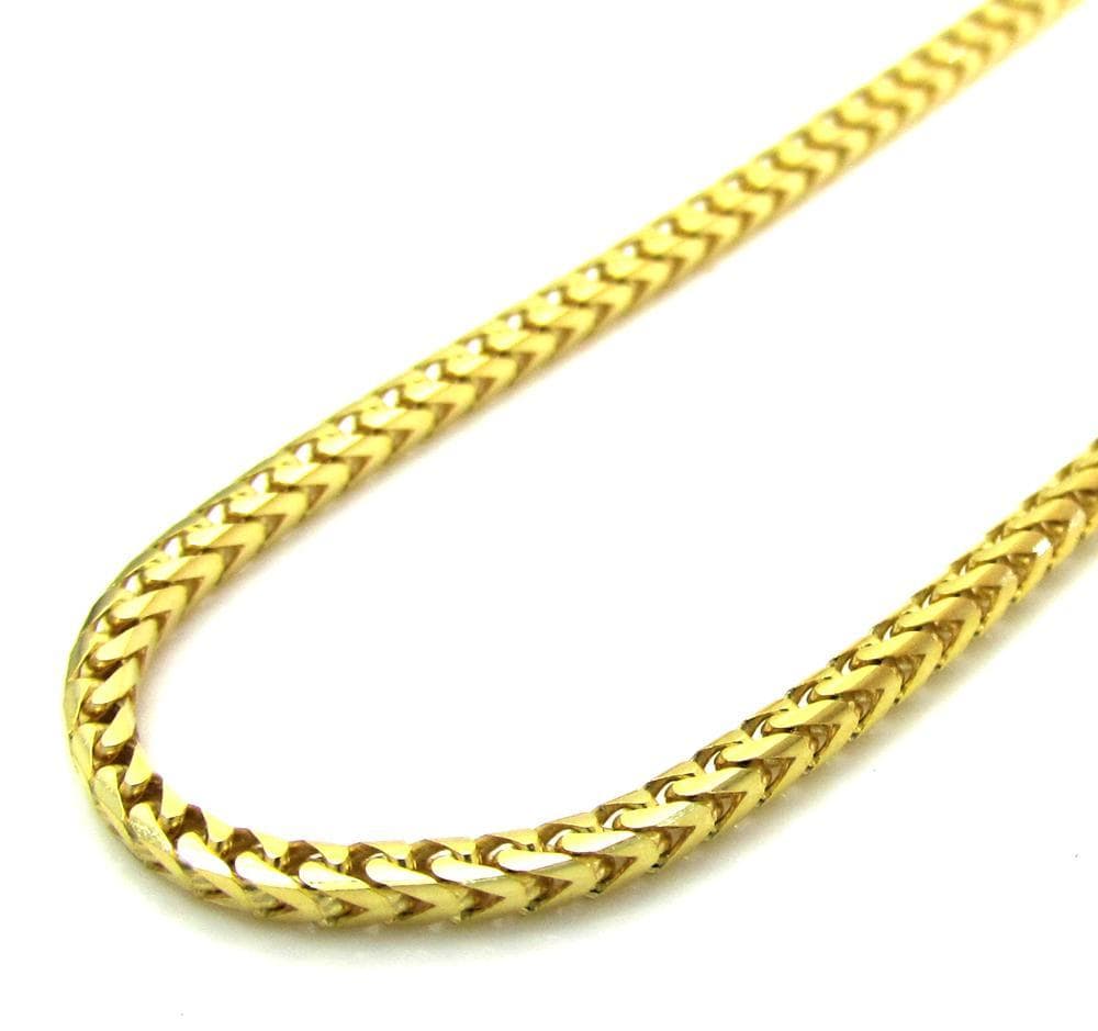 14K Yellow Gold 2MM Solid Franco Chain 