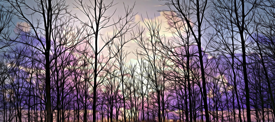 Purple Sky Painting Jessica West Photography