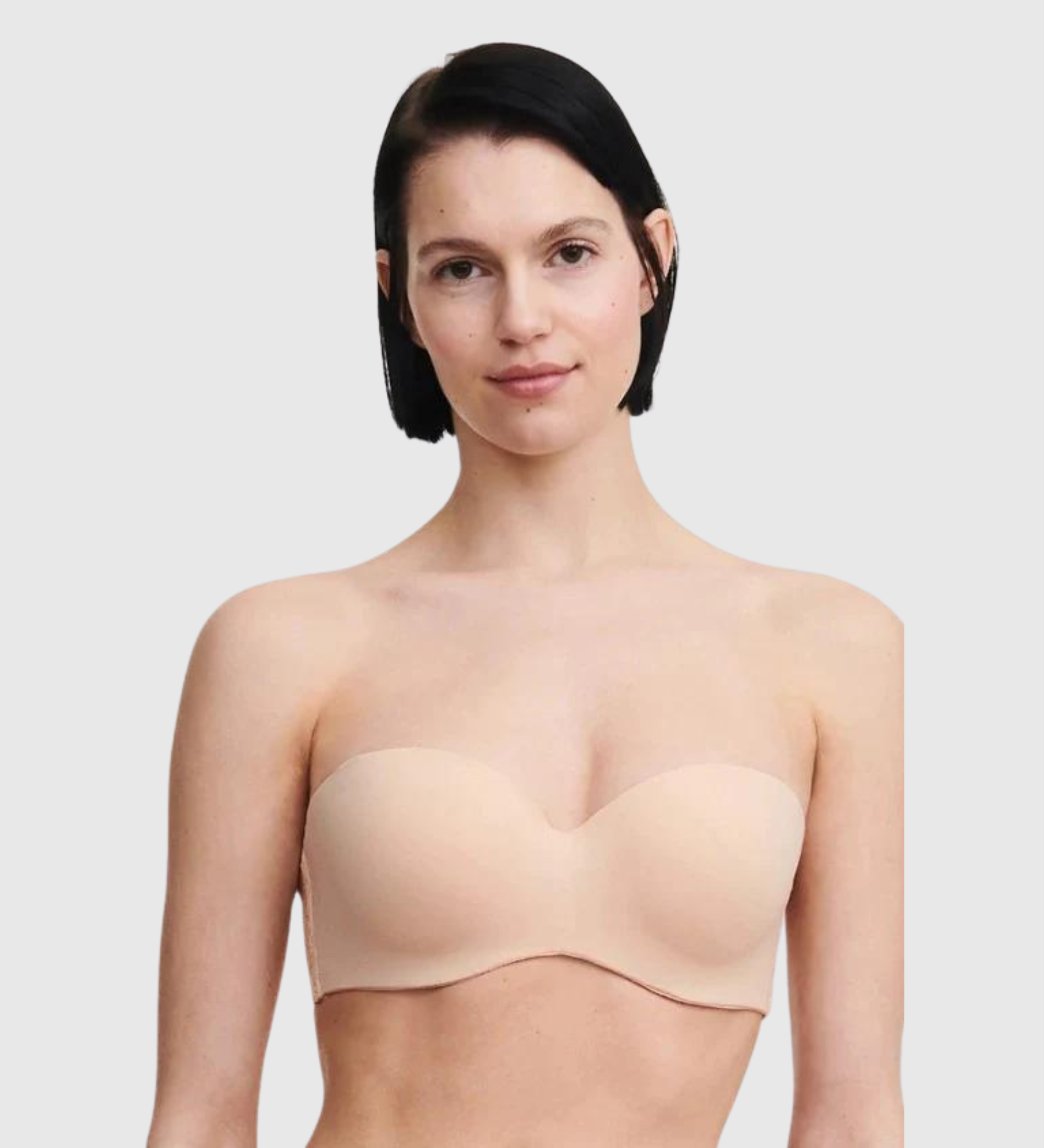 Chantelle Modern Invisible Silicone Free Lightweight Strapless Bra in Black